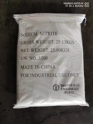 25 kg/Tasche Weißpulver Natriumnitrit UN 1500 für Lebensmittelkonservierungsmittel und Heilmittel