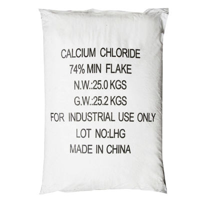 Cacl2 Kalziumchlorid Weiße Flocken 10043-54-4 74% 25 KG