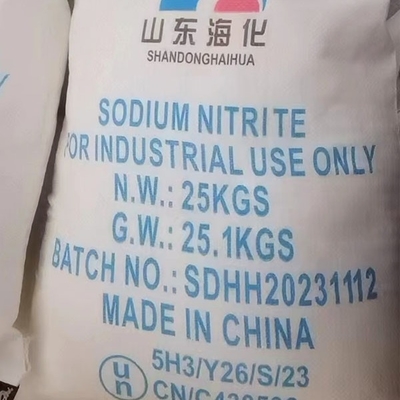 NaNO2 Natriumnitrit als Wärmebehandlungsmittel für Metalle verwendet 25 KG / BAG